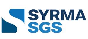 SYRMA SGS corporate logo with a blue square icon containing a white stylized S.